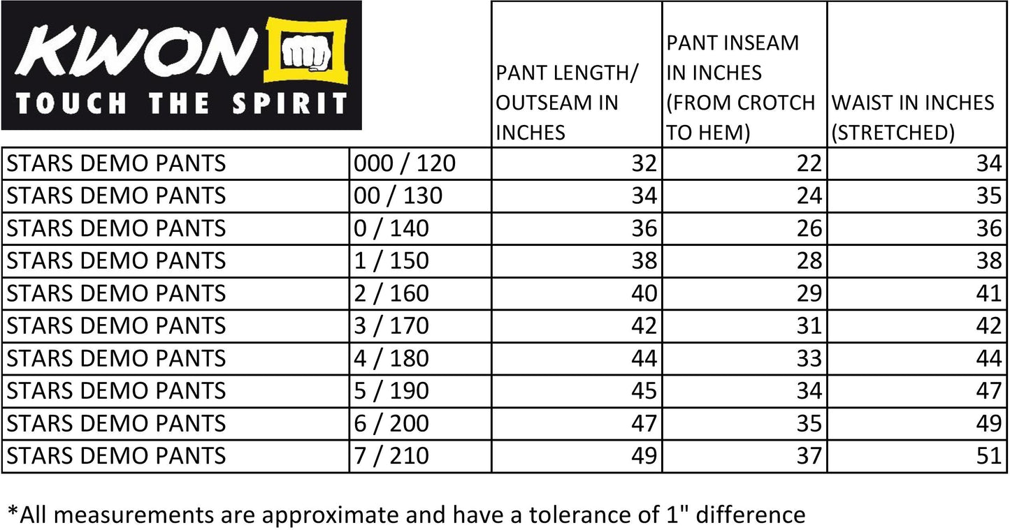 STARS Demo and Competition Pants