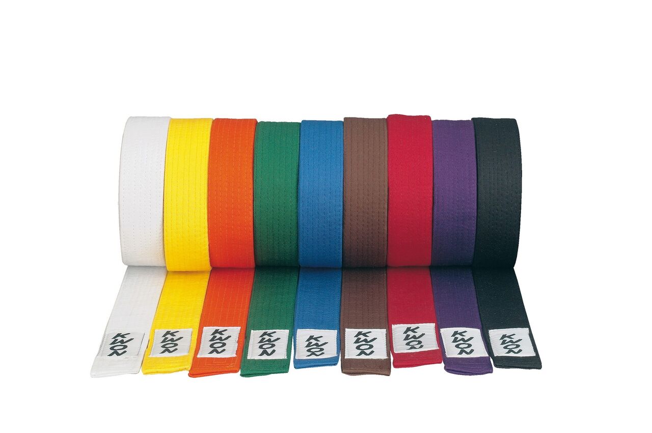Solid Purple Karate Belt Size 4 - Double Wrap Martial Arts Belt For Taekwondo, Karate & Training