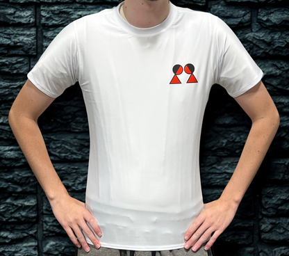 DANRHO White Compression Shirt - Pre-Printed Rash Guard with Design