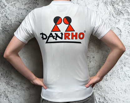 DANRHO White Compression Shirt - Pre-Printed Rash Guard with Design