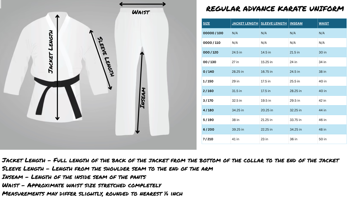 ADVANCE Medium Weight Karate Uniform 8oz