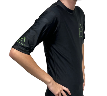 BJJ Black Compression Shirt - Pre-Printed Rash Guard with Design