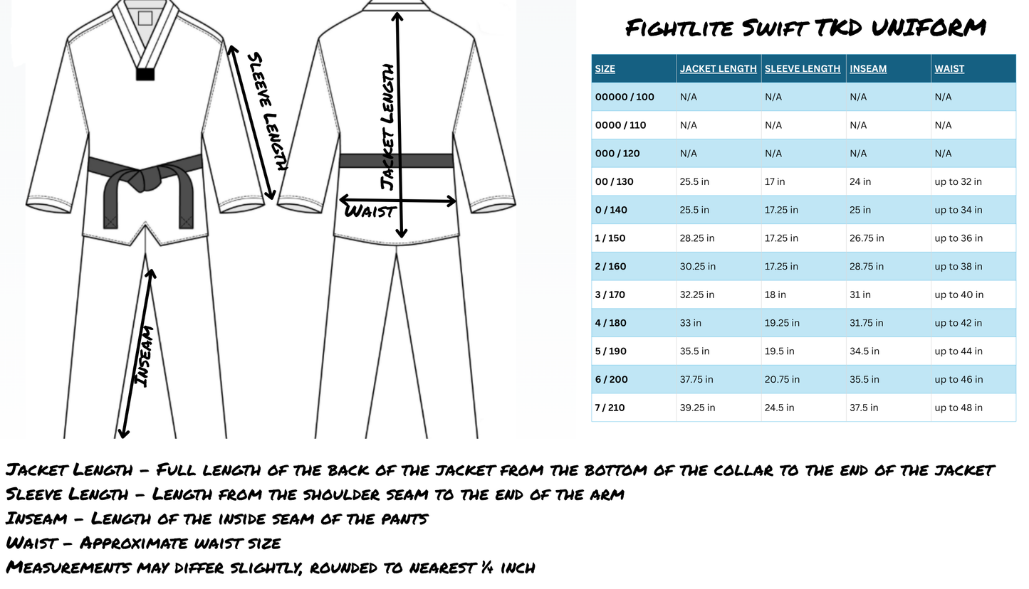 FIGHTLITE SWIFT Uniform White or Black V-neck