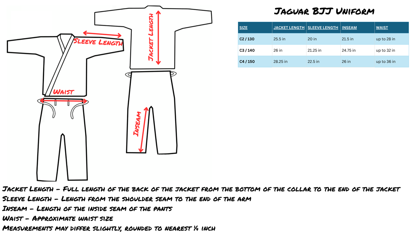 Jaguar Junior Brazilian Jiu Jitsu Uniform