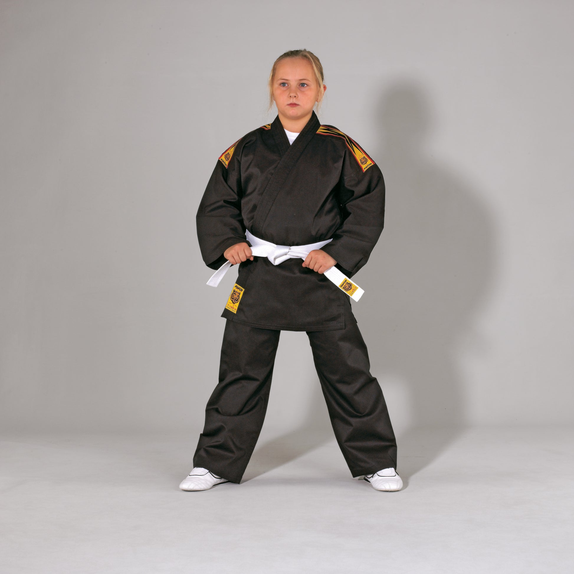 Tiger Karate 6 oz Uniform with School Logo on Back